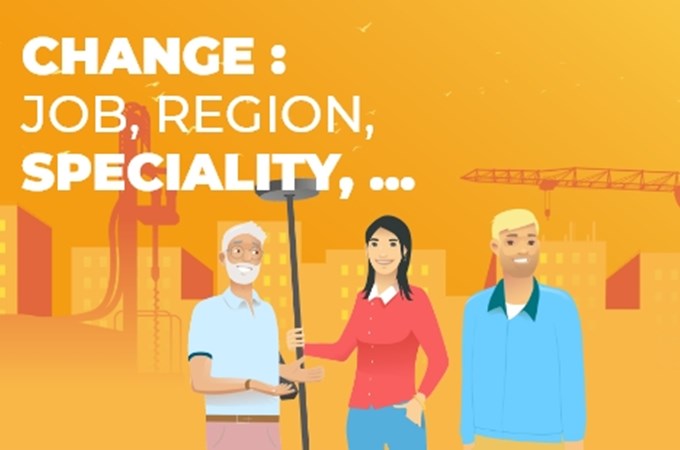 Change: job, region, speciality, ...