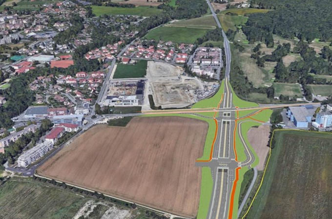 Amnagement Porte De France Vue Arienne