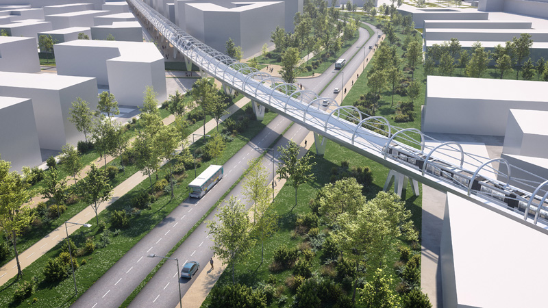 Perspective De La Gare Parc Des Expositions (C)Société Du Grand Paris Dietmar Feichtinger Architectes 800X450px