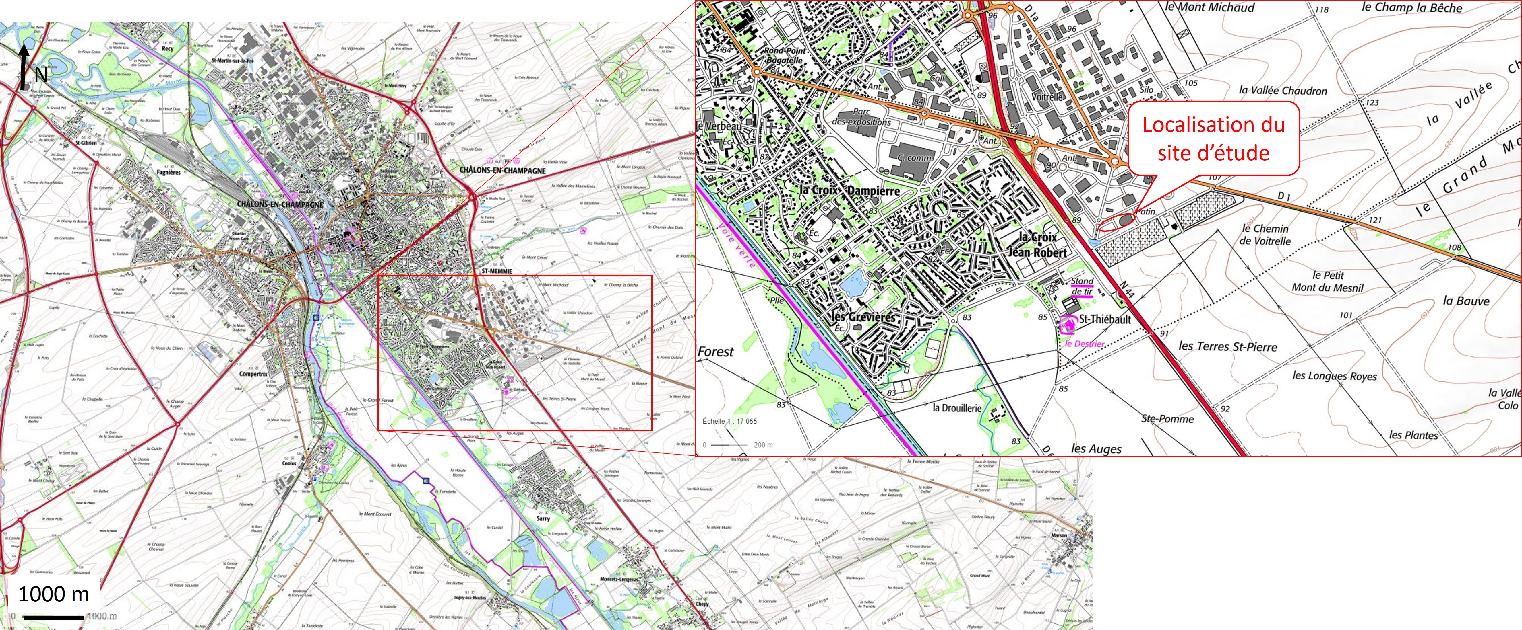 Localisation du site d'étude