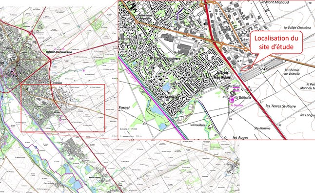 Localisation du site d'étude